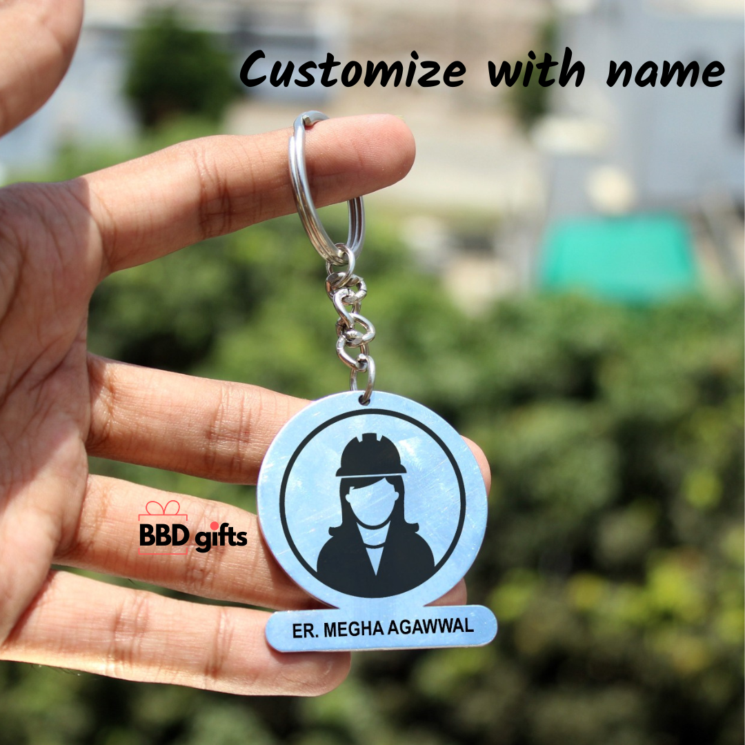 Customized stainless steel keychain for engineer |custom made keychain for engineers| keychain for engineers| keychain for civil engineer 