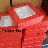 premium packing boxes with red color