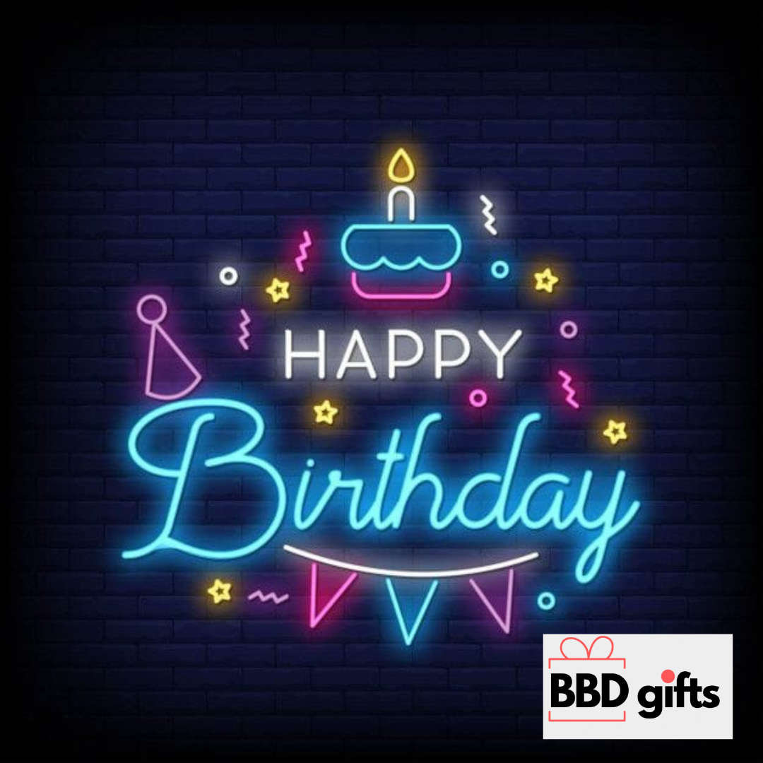 Customized Happy Birthday Neon Light