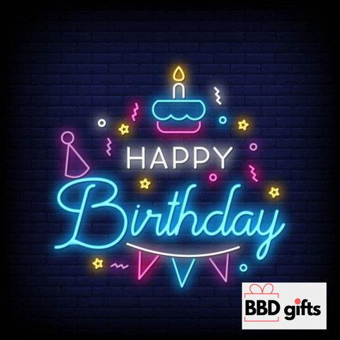 Customized Happy Birthday Neon Light