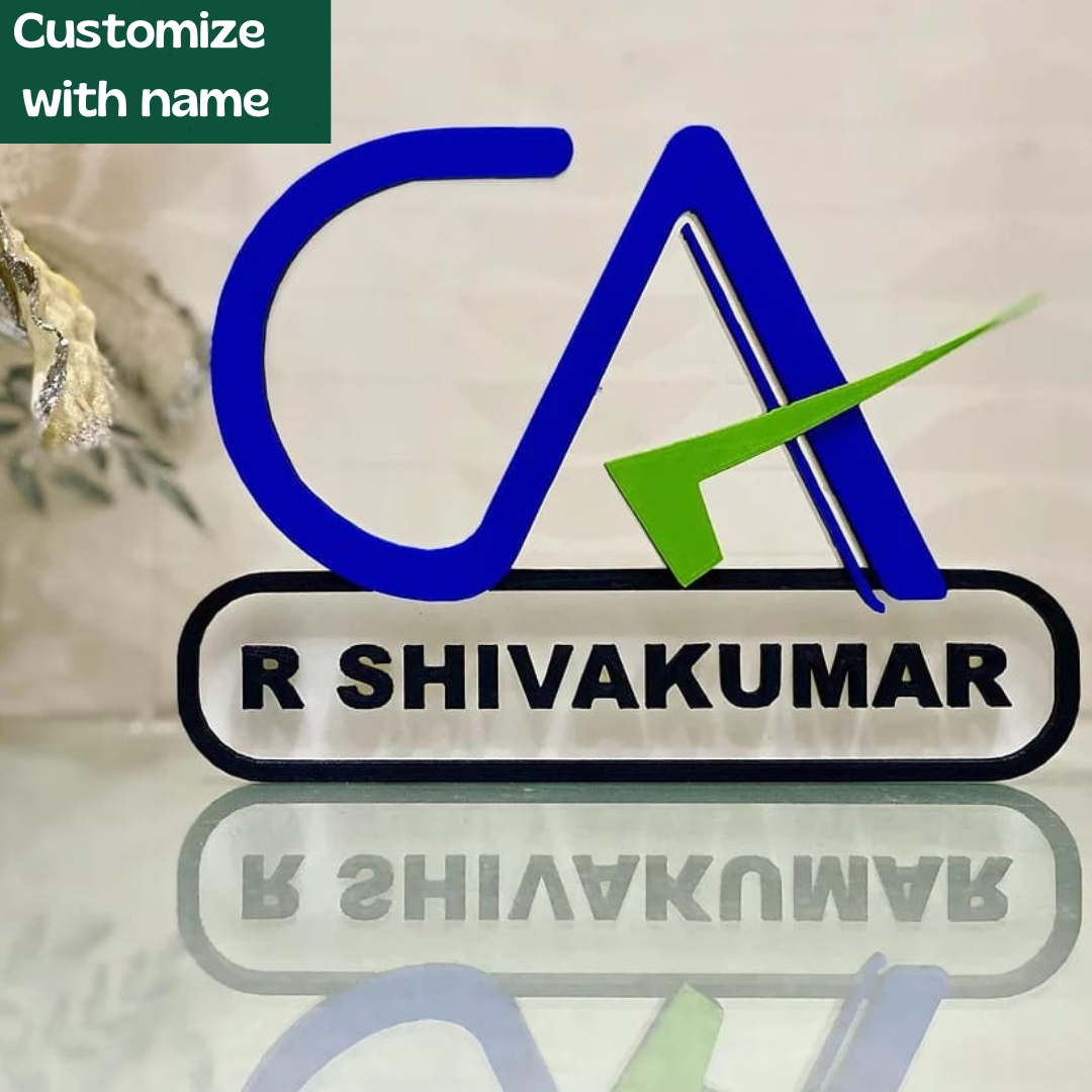 CA Personalized Table top | Best gift for CA Aspirant |  Best Gift for Chartered accountant