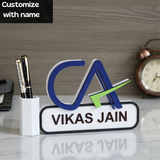 CA Personalized Pen Stand|Customized penstand for CA 