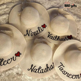 स्वनिर्धारित महिला समुद्र तट सलाम | स्टाइलिश बीच हैट्स | कस्टम मेड टोपी | लड़कियों के लिए टोपी | महिलाओं के लिए समर हैट्स | गर्मियों के लिए स्टाइलिश टोपी