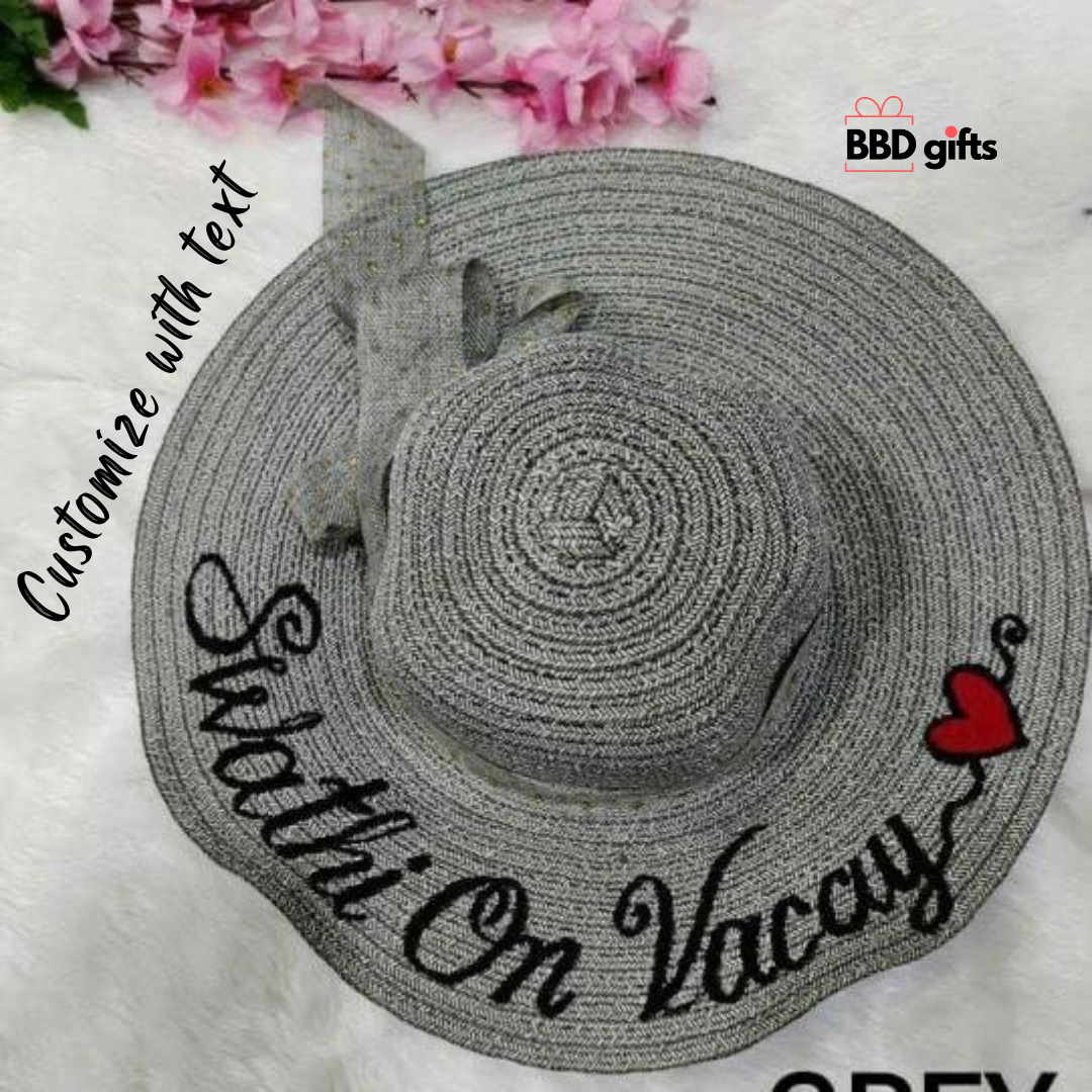 स्वनिर्धारित महिला समुद्र तट सलाम | स्टाइलिश बीच हैट्स | कस्टम मेड टोपी | लड़कियों के लिए टोपी | महिलाओं के लिए समर हैट्स | गर्मियों के लिए स्टाइलिश टोपी