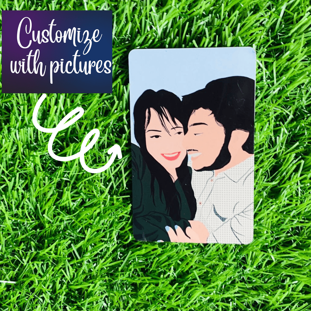 Wallet Card Example Customized Wallet cards with illustration