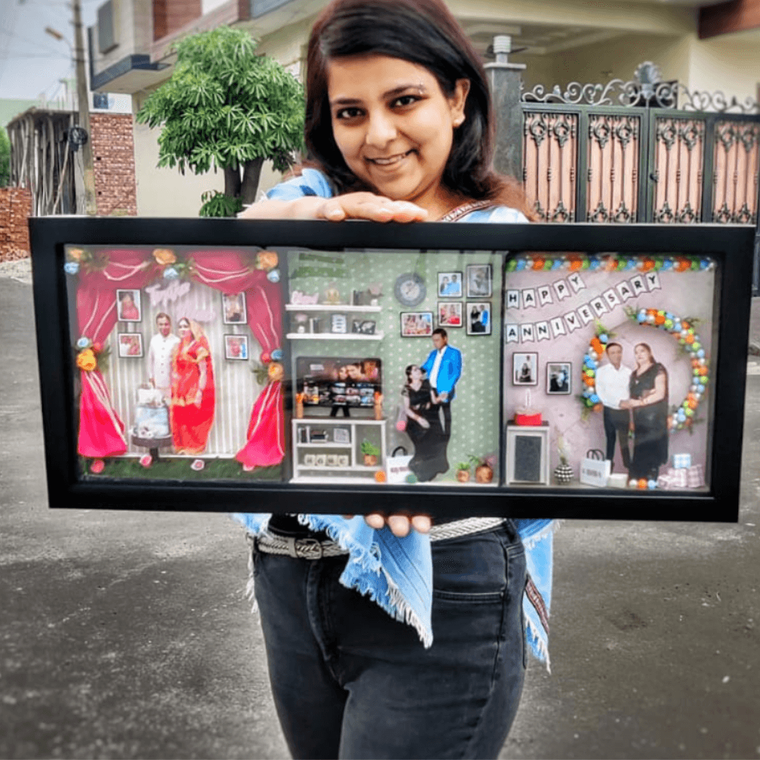 Customized 3 In 1 Handmade Miniature Frame| Miniature frames with pics ...