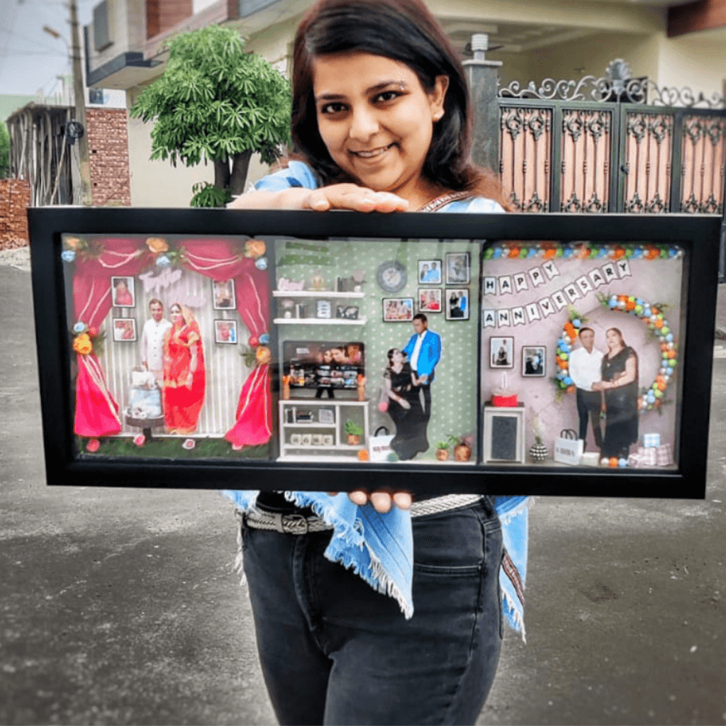 Customized 3 In 1 Handmade Miniature Frame| Miniature frames with pics ...