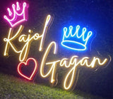 Customized King Queen Neon sign
