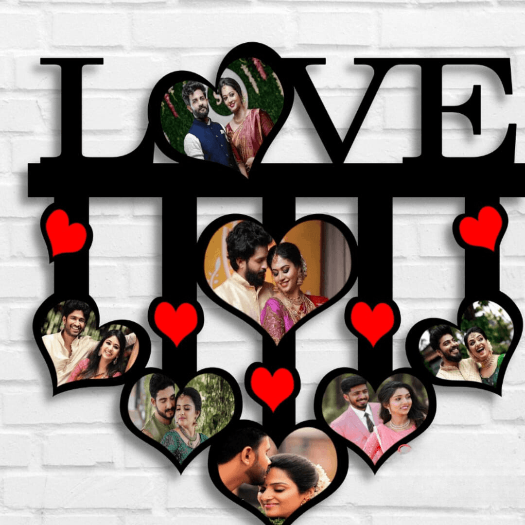 Love Couple Photo Frame - MDF Photo Frame - Anniversary Gift – BBD GIFTS