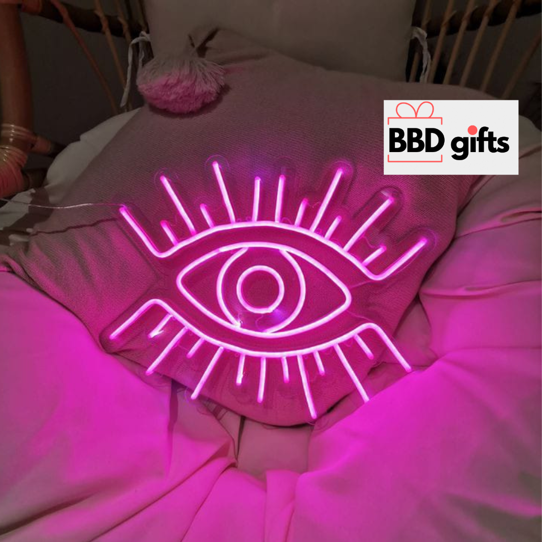 Customized neon light with eye logo - BBD GIFTS