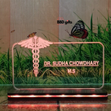 Customized Table Top With LED | Best gift for doctor | special doctor gift