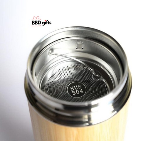 Customized Bamboo Hot & Cold Flask | Custom made water bottles | water bottles| Temperature water bottles under 1000 rs | Hot and cold water bottles - BBD GIFTS