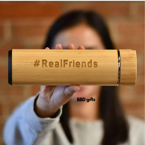 Customized Bamboo Hot & Cold Flask | Custom made water bottles | water bottles| Temperature water bottles under 1000 rs | Hot and cold water bottles