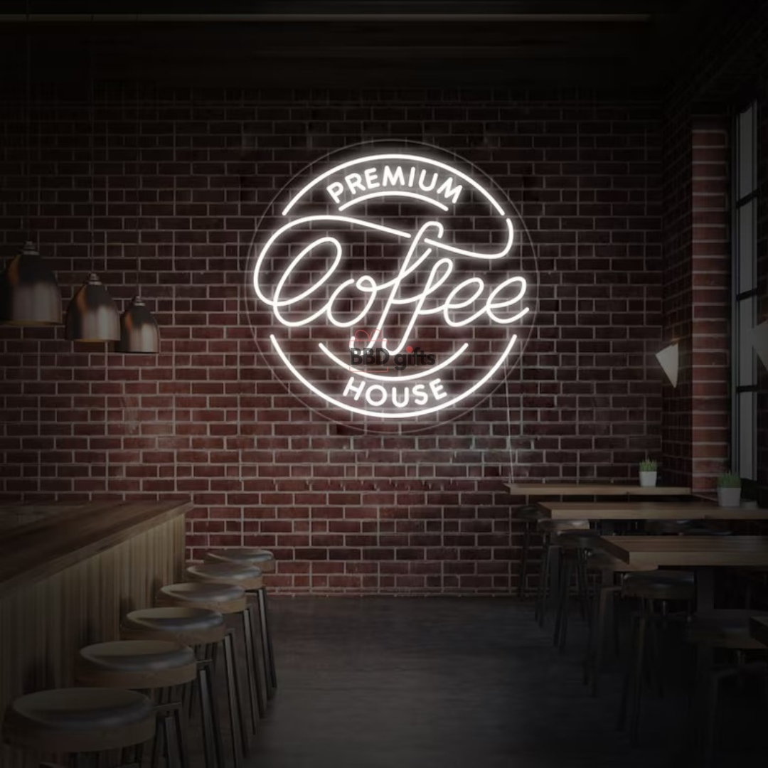 Premium Coffee House Neon