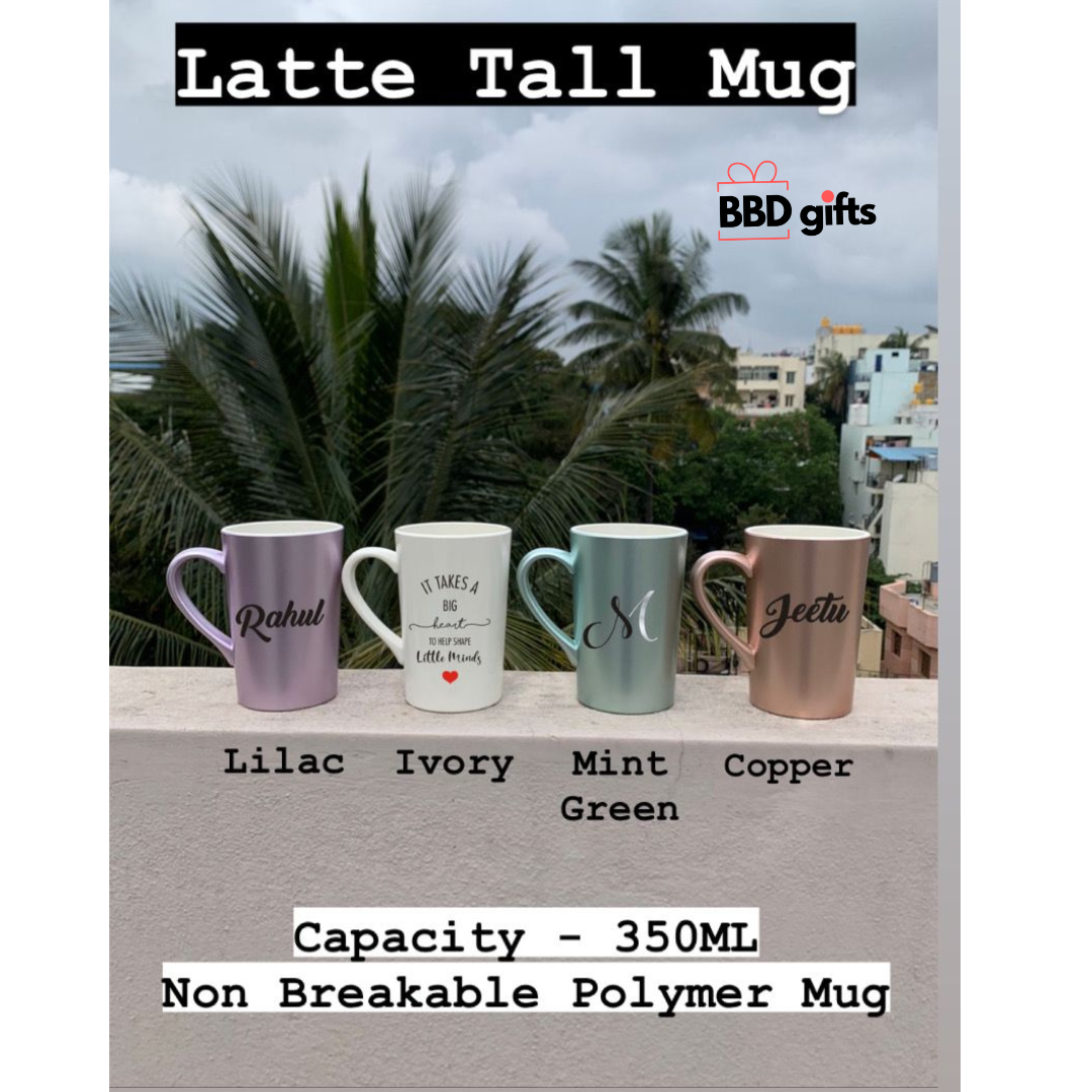 Customized Latte Tall Mug | Coffee mugs for coffee lovers | Chai cups for chai freaks | Mugs under 600 rs | Best mugs for coffee lovers