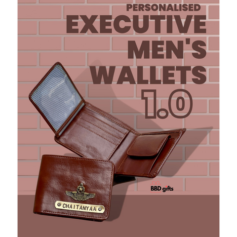 Personalised Executive Men's Wallets - Special gift for him