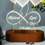 Personalised Infinity heart light