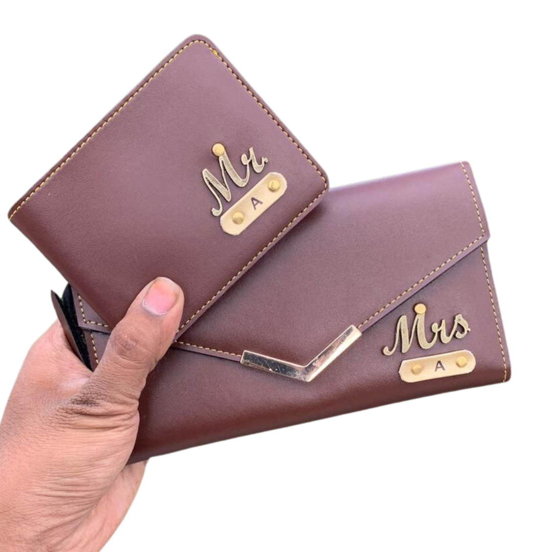 Customized Men and women wallet combo - Couple Gifts - Anniversary Gifts