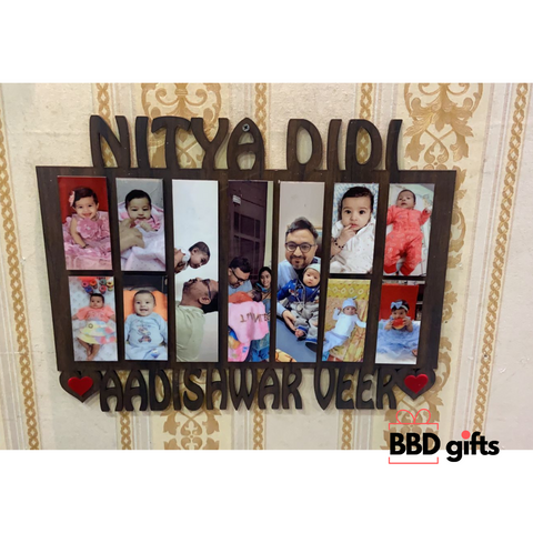 Customised wooden frame | Couples gift | Anniversary gifts | Birthday gift for babies | Gift for 1 year old babies | Babies gifts under 1000 rs