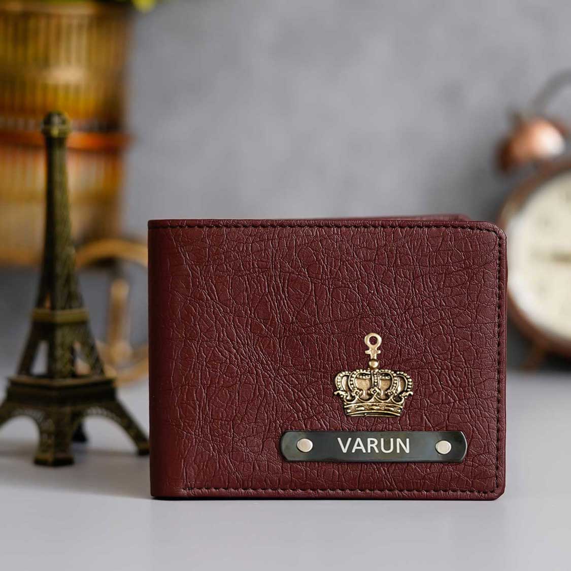 Genius Leather Men Wallet with Name - Personalized Gifts for him