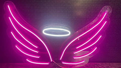 Customised neon wings lights