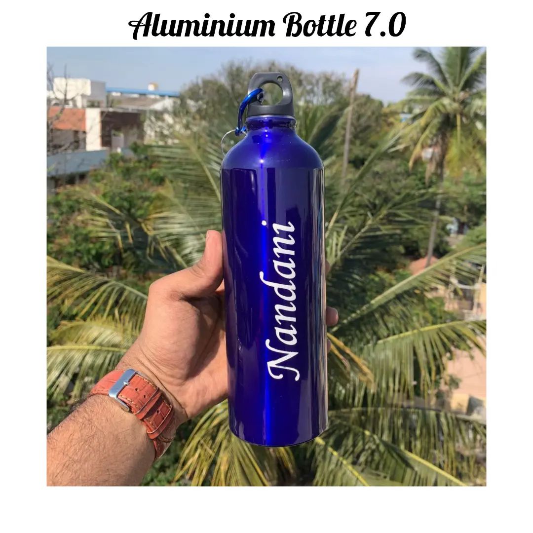 अनुकूलित एल्यूमीनियम की बोतलें | सबसे अच्छी पानी की बोतल | सबसे अच्छी पानी की बोतल भारत | कस्टम लोगो पानी की बोतल