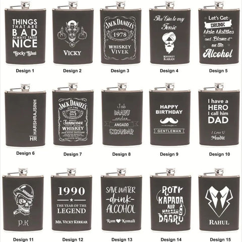 Customized hip flask Personalised Engraved Hip Flask Custom  Hipflask Wedding Gift Idea, Fathers Day, Groomsmen, Best Man, Favours