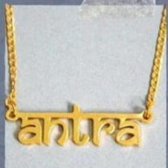 Personalized Necklace With Name INDIC style