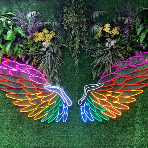 Custom Neon Led Light Wings | angel wings led neon sign | best neon background | 
best neon led strip lights