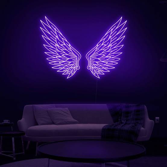 Purple Neon wings | Neons | Neon sign | Custom neon - BBD GIFTS