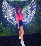 Fairy Neon Wings - colourful neon wings - eagle wings - angle wings - fairy wing - restaurant wings - gym sign board