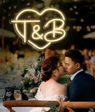 Neon Letters | Neon wedding signs | Neon Heart Letter Sign