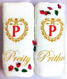 Personalised Bath Towel For Couples