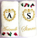 Personalised Bath Towel For Couples