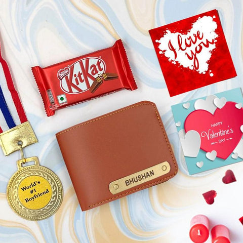 Valentine day Best Award Medal & wallet 5 in 1 Combo | Couple Gifts | Valentine's day combo