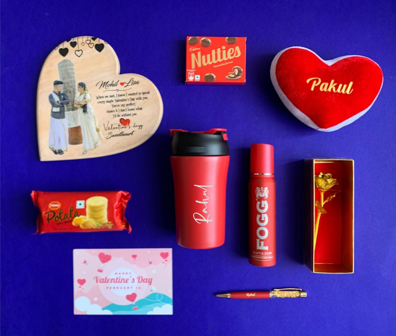Valentines day hamper | red combo |