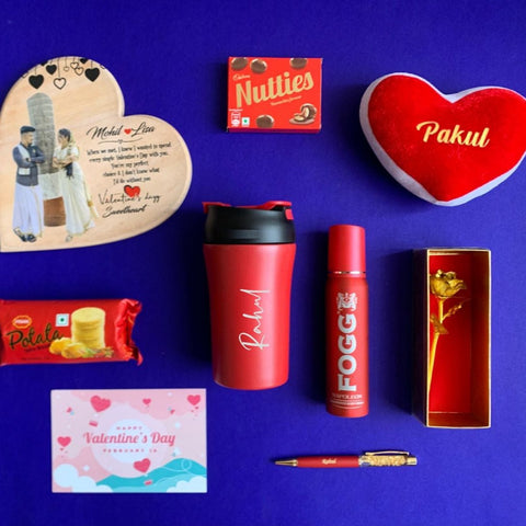 Valentines day hamper | red combo |