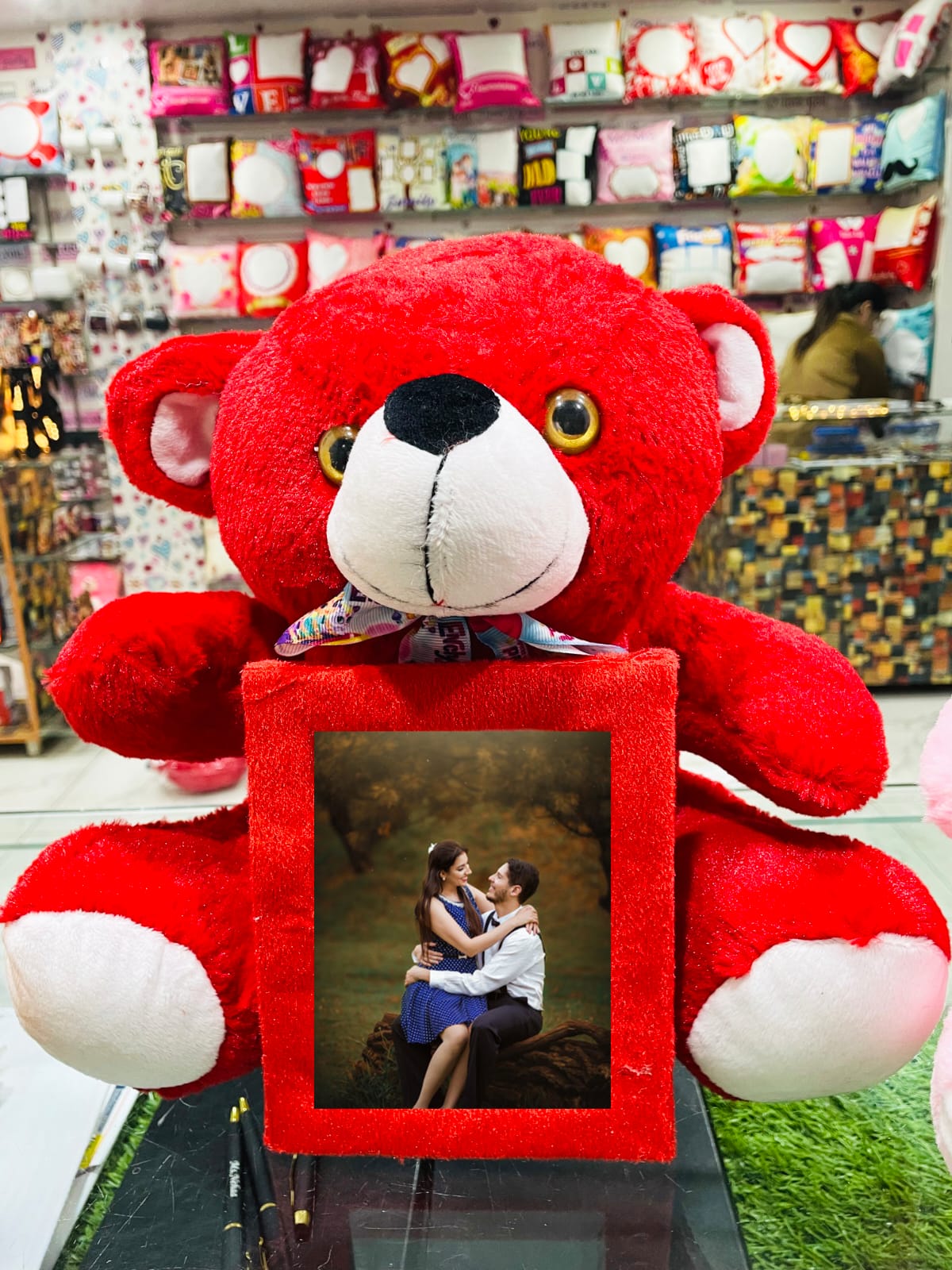 Buy Webelkart Premium Love Teddy Bear On Wood Stand Gift Box- Valentine Gift  for Girlfriend/Boyfriend Online at Best Prices in India - JioMart.