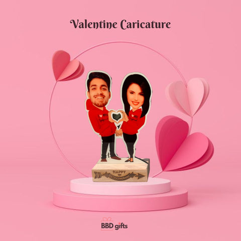 Valentine's day Special Caricature Table Top | Couplecaricature | Couplegifts | Anniversary gift