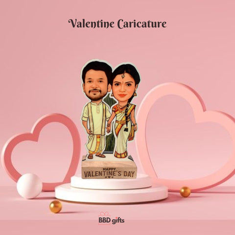 Valentine's day Special Caricature Table Top | Couplecaricature | Couplegifts | Anniversary gift