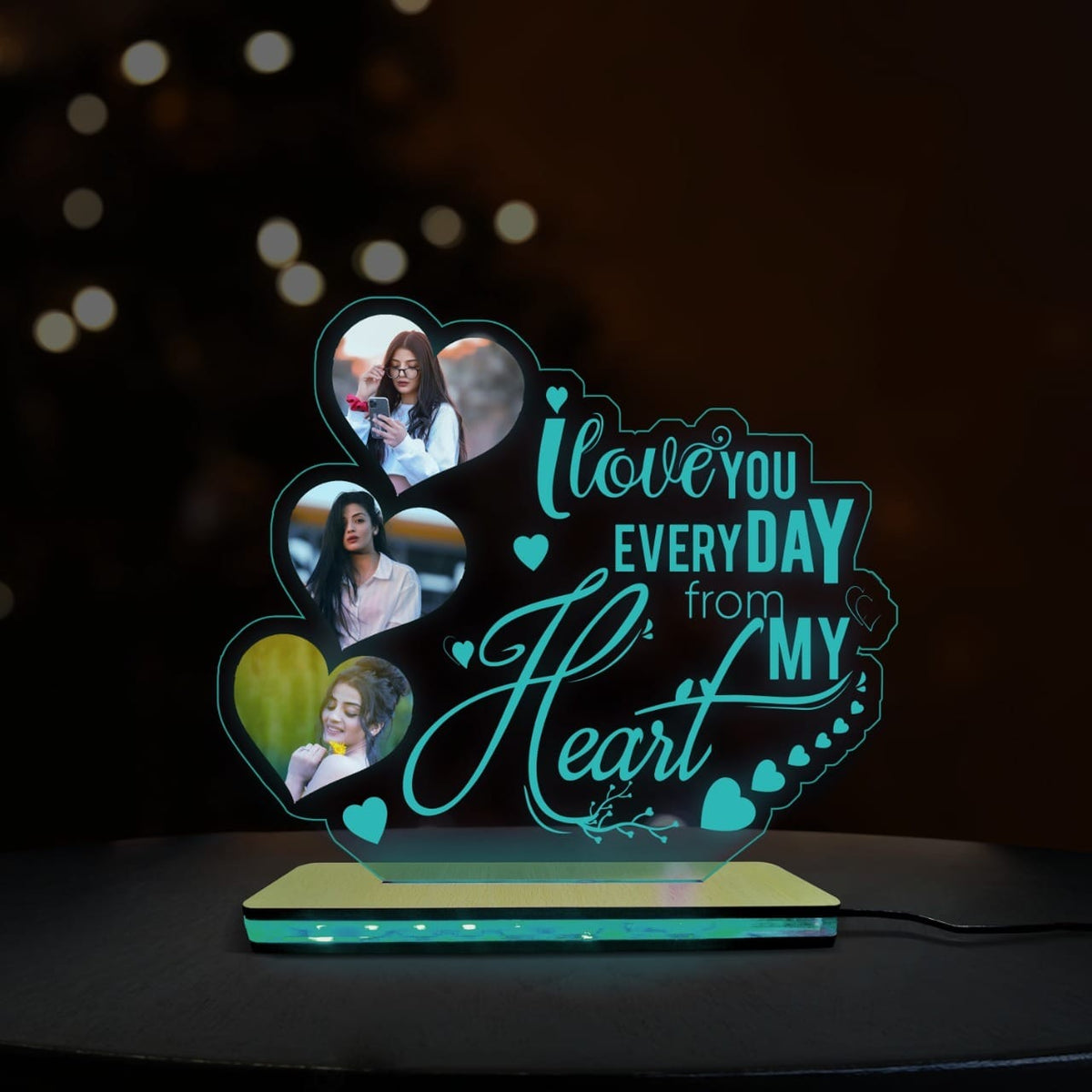 CUSTOMIZED ACRYLIC LOVE LED LAMP - BBD GIFTS