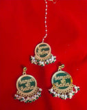 Customized dulhaniya earrings with maangtikka|Wedding Collection|Acyrlic earrings