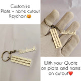 Personalized Name Keychain | Customise Name Plate With Name | Personalised Gifts | Personalized Lasercut Metal Keychain