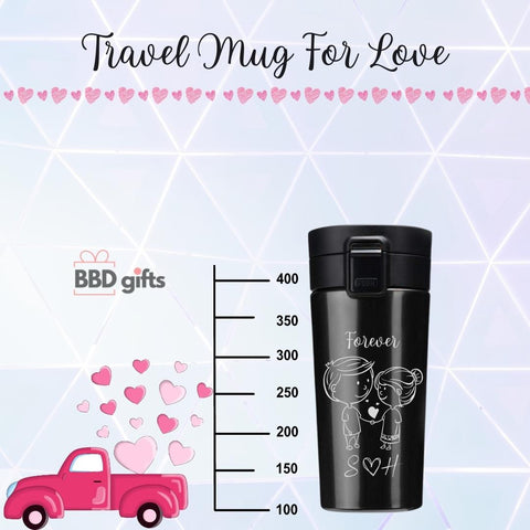 Personalized Couple Travel Mug | Couple Travel Mug | King Queen Travel Mug | Couples Gift | Romantic Gift For Anniversary | Wedding