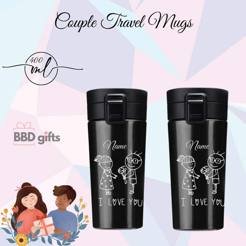 Personalized Couple Travel Mug | Couple Travel Mug | King Queen Travel Mug | Couples Gift | Romantic Gift For Anniversary | Wedding