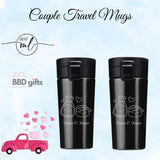 Personalized Couple Travel Mug | Couple Travel Mug | King Queen Travel Mug | Couples Gift | Romantic Gift For Anniversary | Wedding
