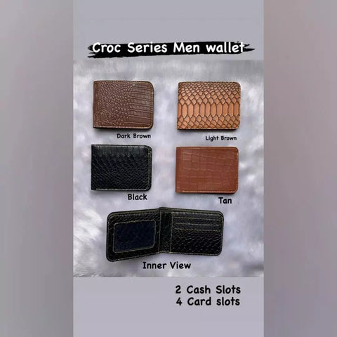 Personalised Croc wallet - Customized Mens Wallet - Gifts For Him - Gift Ideas For Husband - Name Wallet