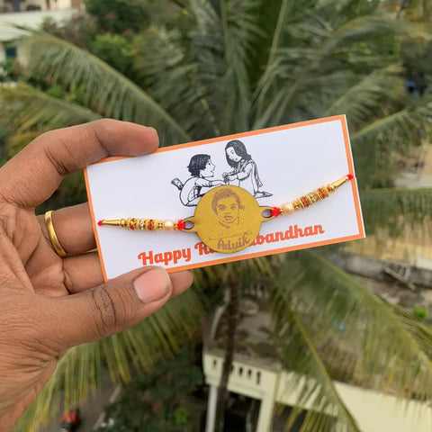 Customised photo rakhi