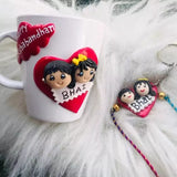 Customised rakhi mug combo | Rakhi gift for brother | Mug for bhai | Special gift for brother