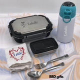 Customized LUNCH Box & Sipeer Bottel  Combo | Tiffin sets
